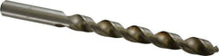 Interstate - Letter Z 140° High Speed Steel Jobber Drill - Bright Finish, Right Hand Cut, Spiral Flute, Straight Shank, 5-1/4" OAL, Standard Point - Eagle Tool & Supply