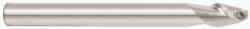 Accupro - 1" Diam, 2" LOC, 2 Flute Solid Carbide Ball End Mill - Uncoated, Single End, 5" OAL, 1" Shank Diam, Spiral Flute - Eagle Tool & Supply