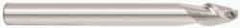 Accupro - 5/8" Diam, 3/4" LOC, 2 Flute Solid Carbide Ball End Mill - Uncoated, Single End, 3-1/2" OAL, 5/8" Shank Diam, Spiral Flute - Eagle Tool & Supply