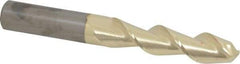 Accupro - 3/4" Diam, 3-1/4" LOC, 2 Flute Solid Carbide Ball End Mill - ZrN Finish, Single End, 6" OAL, 3/4" Shank Diam, Spiral Flute - Eagle Tool & Supply