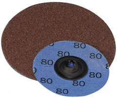 Superior Abrasives - 2" Disc Diam, 320 Grit, Aluminum Oxide Quick Change Disc - Type S Attaching System, Coated, Extra Fine Grade - Eagle Tool & Supply