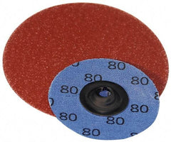 Superior Abrasives - 2" Disc Diam, 60 Grit, Aluminum Oxide Quick Change Disc - Type S Attaching System, Coated, Medium Grade - Eagle Tool & Supply
