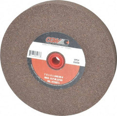 Camel Grinding Wheels - 46 Grit Aluminum Oxide Bench & Pedestal Grinding Wheel - 7" Diam x 1" Hole x 1" Thick, 3760 Max RPM, M Hardness, Coarse Grade , Vitrified Bond - Eagle Tool & Supply