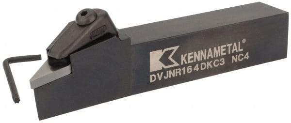 Kennametal - DVJN, Right Hand Cut, 1" Shank Height x 1" Shank Width, Negative Rake Indexable Turning Toolholder - 6" OAL, VN.. 432 Insert Compatibility, Series Kenclamp - Eagle Tool & Supply