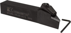 Kennametal - DVJN, Left Hand Cut, 3° Lead Angle, 1" Shank Height x 1" Shank Width, Negative Rake Indexable Turning Toolholder - 6" OAL, VN.. Insert Compatibility, Series Kenclamp - Eagle Tool & Supply