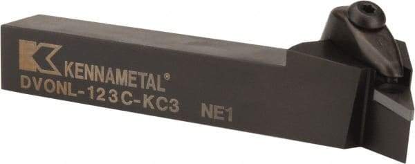 Kennametal - DVON, Left Hand Cut, 17.5° Lead Angle, 3/4" Shank Height x 3/4" Shank Width, Negative Rake Indexable Turning Toolholder - 5" OAL, VN..33. Insert Compatibility, Series Kenclamp - Eagle Tool & Supply