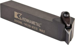 Kennametal - DVON, Left Hand Cut, 17.5° Lead Angle, 1" Shank Height x 1" Shank Width, Negative Rake Indexable Turning Toolholder - 6" OAL, VN..33. Insert Compatibility, Series Kenclamp - Eagle Tool & Supply