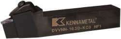 Kennametal - DVVN, Neutral Cut, 0° Lead Angle, 1" Shank Height x 1" Shank Width, Negative Rake Indexable Turning Toolholder - 6" OAL, VN..33. Insert Compatibility, Series Kenclamp - Eagle Tool & Supply