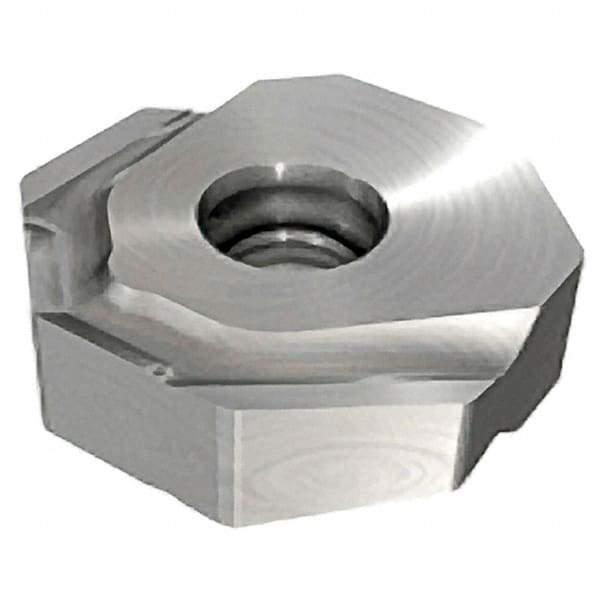 Iscar - ONHU0806 Grade IC4100 Carbide Milling Insert - TiCN/Al2O3/TiN Finish, 0.2362" Thick, 0.7992" Inscribed Circle, 0.5mm Corner Radius - Eagle Tool & Supply