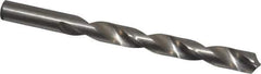 Interstate - 7/16" 118° High Speed Steel Jobber Drill - Bright Finish, Right Hand Cut, Spiral Flute, Straight Shank, 5-1/2" OAL, Standard Point - Eagle Tool & Supply