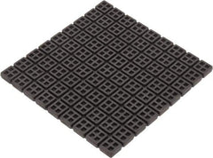 Mason Ind. - 18" Long x 18" Wide x 3/4" Thick, Rubber, Machinery Leveling Pad & Mat - 14,580 Lb Max Load, Black - Eagle Tool & Supply