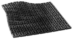 Mason Ind. - 18" Long x 18" Wide x 3/8" Thick, Rubber, Machinery Leveling Pad & Mat - 14,580 Lb Max Load, Black - Eagle Tool & Supply