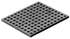 Mason Ind. - 18" Long x 18" Wide x 5/16" Thick, Neoprene, Machinery Leveling Pad & Mat - 19,440 Lb Max Load, Black - Eagle Tool & Supply