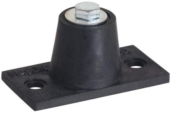 Mason Ind. - 1/2-13 Bolt Thread, 6-3/4" Long x 4-3/8" Wide x 2-3/4" High Stud Mount Leveling Pad & Mount - 4,300 Max Lb Capacity, 3-3/8" Base Diam - Eagle Tool & Supply