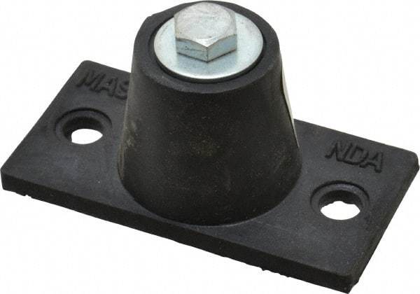 Mason Ind. - 5/16-18 Bolt Thread, 3-3/16" Long x 1-5/8" Wide x 1-1/2" High Stud Mount Leveling Pad & Mount - 45 Max Lb Capacity, 1-1/4" Base Diam - Eagle Tool & Supply