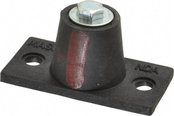 Mason Ind. - 5/16-18 Bolt Thread, 3-3/16" Long x 1-5/8" Wide x 1-1/2" High Stud Mount Leveling Pad & Mount - 125 Max Lb Capacity, 1-1/4" Base Diam - Eagle Tool & Supply