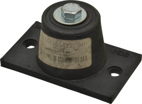 Mason Ind. - 3/8-16 Bolt Thread, 3-7/8" Long x 2-5/16" Wide x 1-7/8" High Stud Mount Leveling Pad & Mount - 250 Max Lb Capacity, 1-3/4" Base Diam - Eagle Tool & Supply