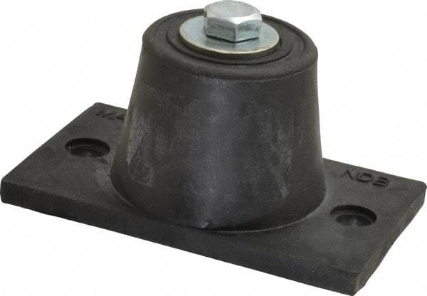Mason Ind. - 3/8-16 Bolt Thread, 3-7/8" Long x 2-5/16" Wide x 1-7/8" High Stud Mount Leveling Pad & Mount - 380 Max Lb Capacity, 1-3/4" Base Diam - Eagle Tool & Supply