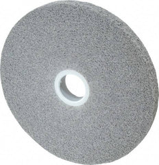 3M - 6" Diam, 1/2" Face Width, 1" Center Hole, Fine Grade, Silicon Carbide Deburring Wheel - Convolute, Hard Density 8 Grade, 6,000 RPM - Eagle Tool & Supply