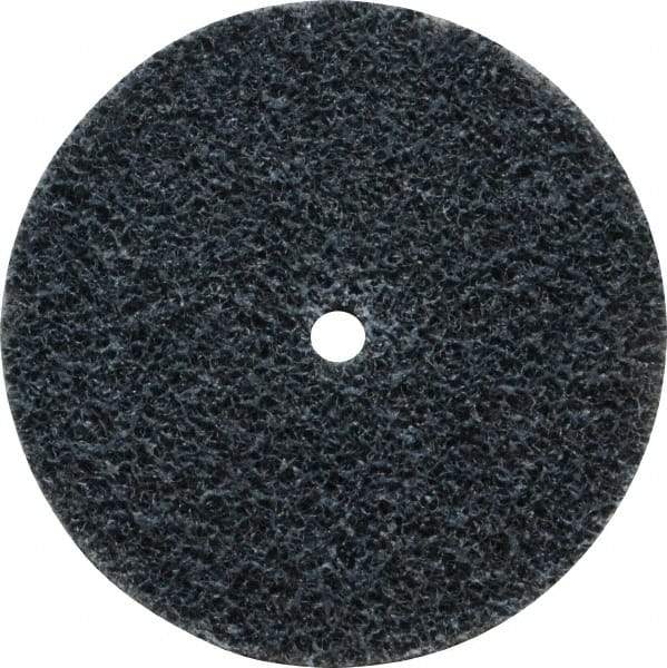 3M - 2" Diam, 1/4" Face Width, 3/16" Center Hole, Fine Grade, Silicon Carbide Deburring Wheel - Unitized, Soft Density 2 Grade, 16,100 RPM - Eagle Tool & Supply