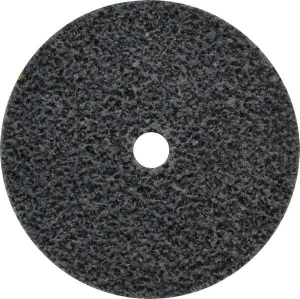 3M - 2" Diam, 1/4" Face Width, 1/4" Center Hole, Medium Grade, Aluminum Oxide Deburring Wheel - Unitized, Soft Density 2 Grade, 16,100 RPM - Eagle Tool & Supply