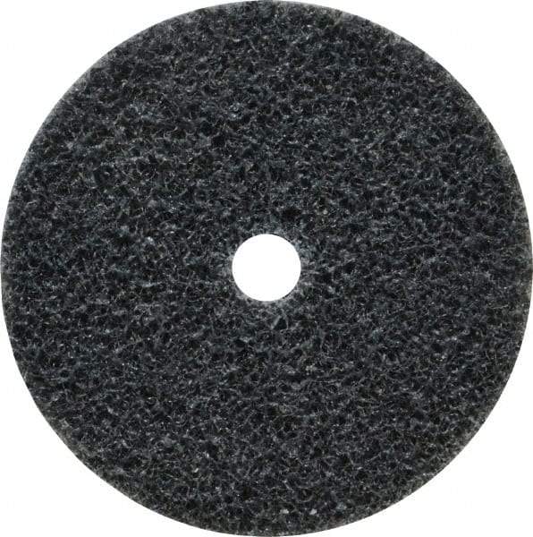 3M - 2" Diam, 1/4" Face Width, 1/4" Center Hole, Fine Grade, Silicon Carbide Deburring Wheel - Unitized, Soft Density 2 Grade, 16,100 RPM - Eagle Tool & Supply