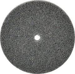 3M - 3" Diam, 1/4" Face Width, 1/4" Center Hole, Medium Grade, Aluminum Oxide Deburring Wheel - Unitized, Soft Density 2 Grade, 12,100 RPM - Eagle Tool & Supply