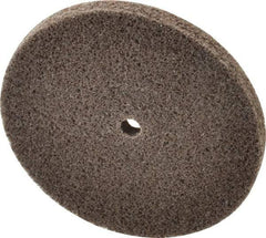 3M - 3" Diam, 1/4" Center Hole, Medium Grade, Aluminum Oxide Deburring Wheel - Unitized, Density 6 Hard, 18,100 RPM - Eagle Tool & Supply