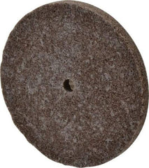 3M - 3" Diam, 1/4" Face Width, 1/4" Center Hole, Medium Grade, Aluminum Oxide Deburring Wheel - Unitized, Hard Density 8 Grade, 18,100 RPM - Eagle Tool & Supply