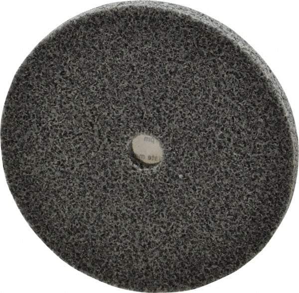 3M - 3" Diam, 1/4" Face Width, 3/8" Center Hole, Medium Grade, Aluminum Oxide Deburring Wheel - Unitized, Soft Density 2 Grade, 12,100 RPM - Eagle Tool & Supply