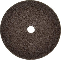 3M - 3" Diam, 1/4" Face Width, 3/8" Center Hole, Fine Grade, Aluminum Oxide Deburring Wheel - Unitized, Medium Density 4 Grade, 18,100 RPM - Eagle Tool & Supply