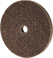 3M - 3" Diam, 1/4" Face Width, 3/8" Center Hole, Medium Grade, Aluminum Oxide Deburring Wheel - Unitized, Hard Density 8 Grade, 18,100 RPM - Eagle Tool & Supply