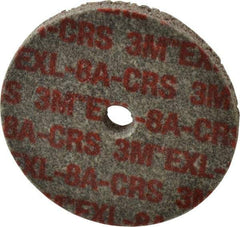 3M - 3" Diam, 1/4" Face Width, 3/8" Center Hole, Coarse Grade, Aluminum Oxide Deburring Wheel - Unitized, Hard Density 8 Grade, 18,100 RPM - Eagle Tool & Supply