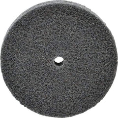 3M - 3" Diam, 1/2" Face Width, 1/4" Center Hole, Fine Grade, Silicon Carbide Deburring Wheel - Unitized, Soft Density 2 Grade, 10,000 RPM - Eagle Tool & Supply