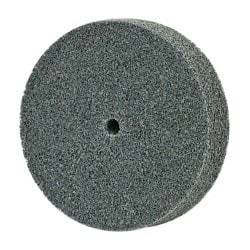 3M - 3" Diam, 3/4" Face Width, 1/4" Center Hole, Fine Grade, Silicon Carbide Deburring Wheel - Unitized, Soft Density 2 Grade, 10,000 RPM - Eagle Tool & Supply