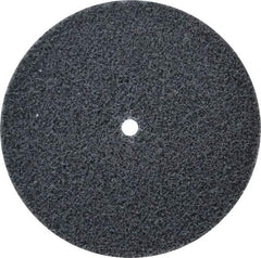 3M - 4" Diam, 1/4" Face Width, 1/4" Center Hole, Fine Grade, Silicon Carbide Deburring Wheel - Unitized, Soft Density 2 Grade, 8,500 RPM - Eagle Tool & Supply