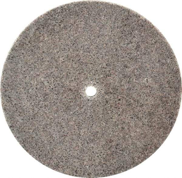 3M - 4" Diam, 1/4" Face Width, 1/4" Center Hole, Coarse Grade, Aluminum Oxide Deburring Wheel - Unitized, Hard Density 8 Grade, 12,100 RPM - Eagle Tool & Supply