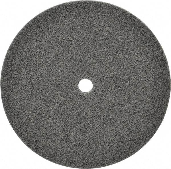 3M - 6" Diam, 1/4" Face Width, 1/2" Center Hole, Medium Grade, Aluminum Oxide Deburring Wheel - Unitized, Soft Density 2 Grade, 4,500 RPM - Eagle Tool & Supply