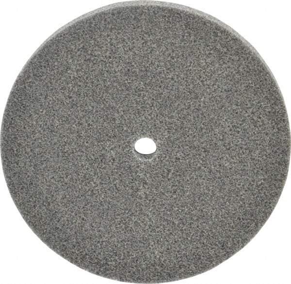 3M - 6" Diam, 1/2" Face Width, 1/2" Center Hole, Medium Grade, Aluminum Oxide Deburring Wheel - Unitized, Soft Density 2 Grade, 4,500 RPM - Eagle Tool & Supply