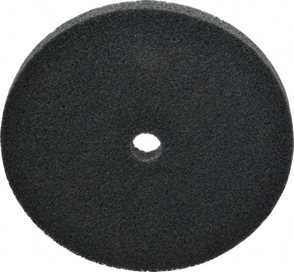 3M - 6" Diam, 1/2" Face Width, 5/8" Center Hole, Fine Grade, Silicon Carbide Deburring Wheel - Unitized, Soft Density 2 Grade, 5,000 RPM - Eagle Tool & Supply