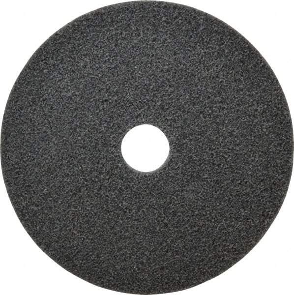 3M - 6" Diam, 1/2" Face Width, 1" Center Hole, Medium Grade, Aluminum Oxide Deburring Wheel - Unitized, Soft Density 2 Grade, 4,500 RPM - Eagle Tool & Supply