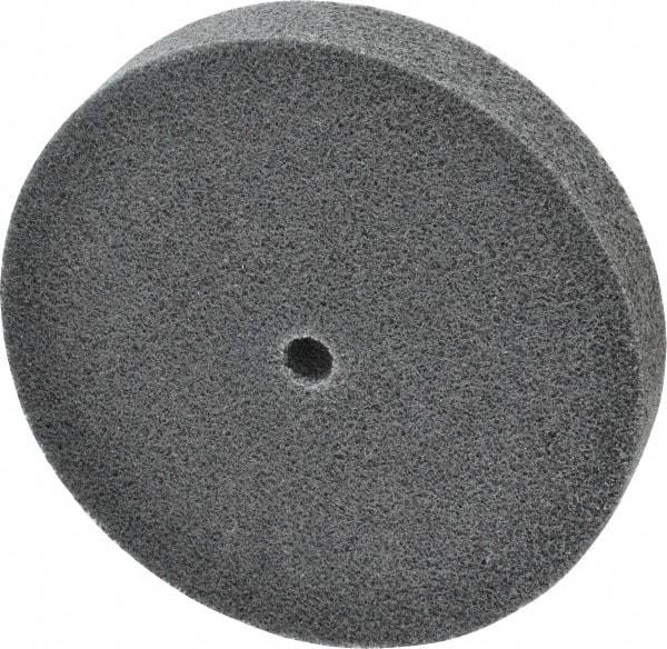 3M - 6" Diam, 1" Face Width, 1/2" Center Hole, Fine Grade, Silicon Carbide Deburring Wheel - Unitized, Soft Density 2 Grade, 5,000 RPM - Eagle Tool & Supply