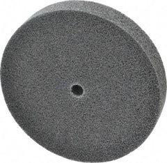 3M - 6" Diam, 1" Face Width, 1/2" Center Hole, Fine Grade, Silicon Carbide Deburring Wheel - Unitized, Soft Density 2 Grade, 5,000 RPM - Eagle Tool & Supply