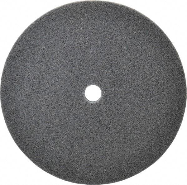 3M - 8" Diam, 1/2" Face Width, 3/4" Center Hole, Fine Grade, Silicon Carbide Deburring Wheel - Unitized, Soft Density 2 Grade, 4,000 RPM - Eagle Tool & Supply