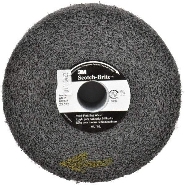 3M - 6" Diam, 2" Face Width, 1" Center Hole, Coarse Grade, Silicon Carbide Deburring Wheel - Convolute, Soft Density 2 Grade, 6,000 RPM - Eagle Tool & Supply