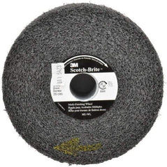 3M - 6" Diam, 2" Face Width, 1" Center Hole, Coarse Grade, Silicon Carbide Deburring Wheel - Convolute, Soft Density 2 Grade, 6,000 RPM - Eagle Tool & Supply