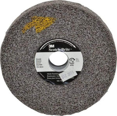 3M - 6" Diam, 1" Face Width, 1" Center Hole, Medium Grade, Silicon Carbide Deburring Wheel - Convolute, Soft Density 2 Grade, 6,000 RPM - Eagle Tool & Supply