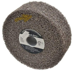 3M - 6" Diam, 2" Face Width, 1" Center Hole, Medium Grade, Silicon Carbide Deburring Wheel - Convolute, Soft Density 2 Grade, 6,000 RPM - Eagle Tool & Supply
