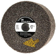 3M - 6" Diam, 4" Face Width, 1" Center Hole, Medium Grade, Silicon Carbide Deburring Wheel - Convolute, Soft Density 2 Grade, 6,000 RPM - Eagle Tool & Supply