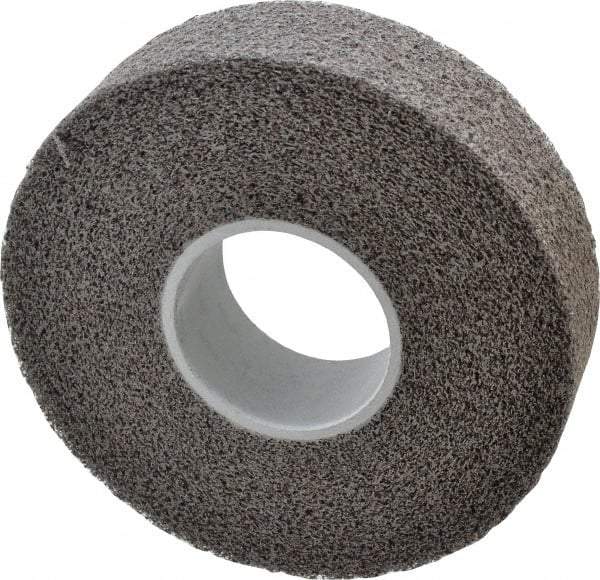 3M - 8" Diam, 2" Face Width, 3" Center Hole, Medium Grade, Silicon Carbide Deburring Wheel - Convolute, Soft Density 2 Grade, 4,500 RPM - Eagle Tool & Supply